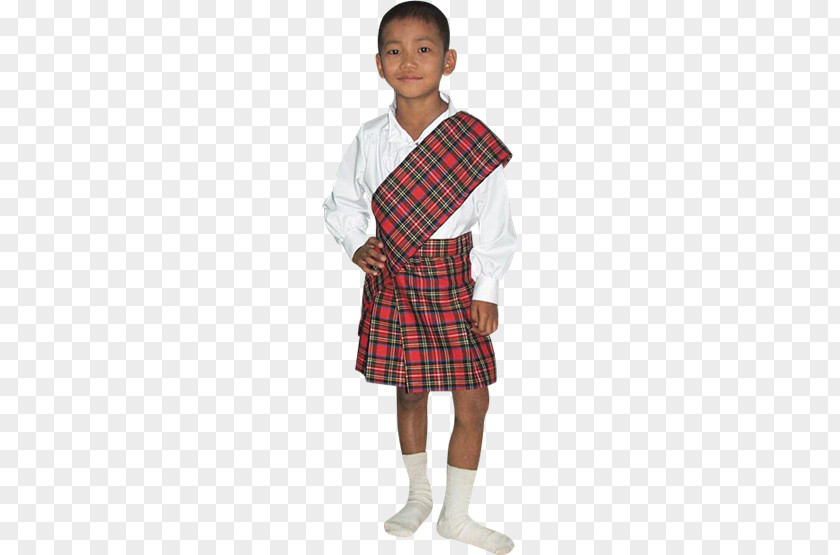 Great Highland Bagpipe Tartan Robe Kilt Dress PNG