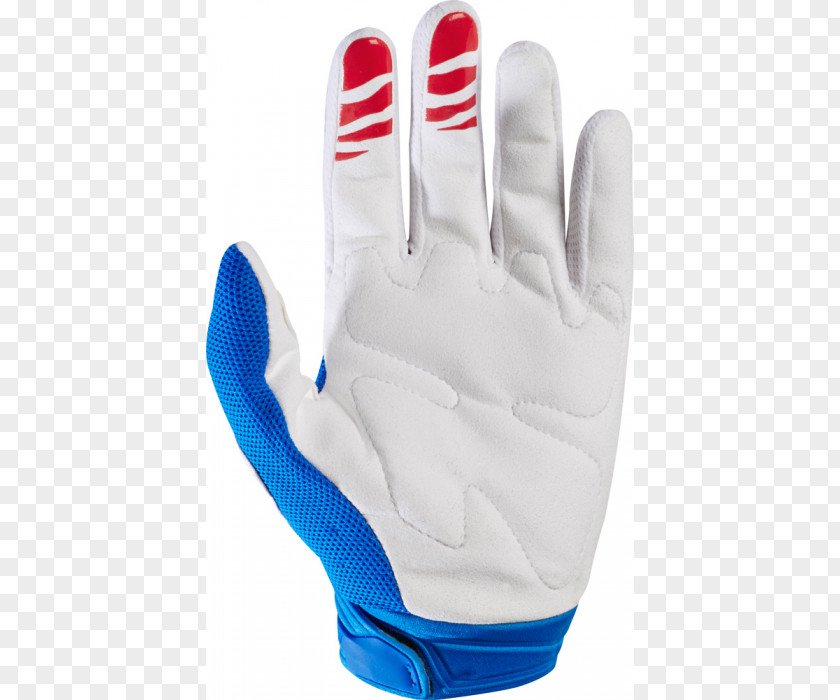 Motocross Glove Fox Racing Clothing Blue PNG