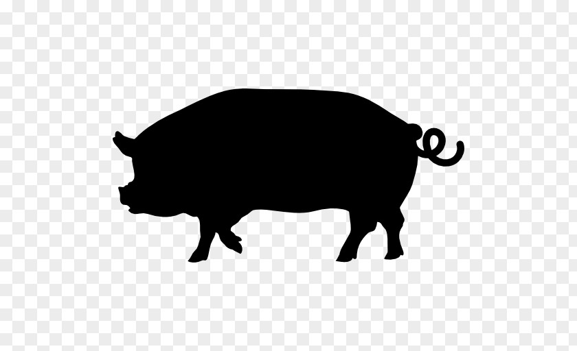 Pig Silhouette Clip Art PNG