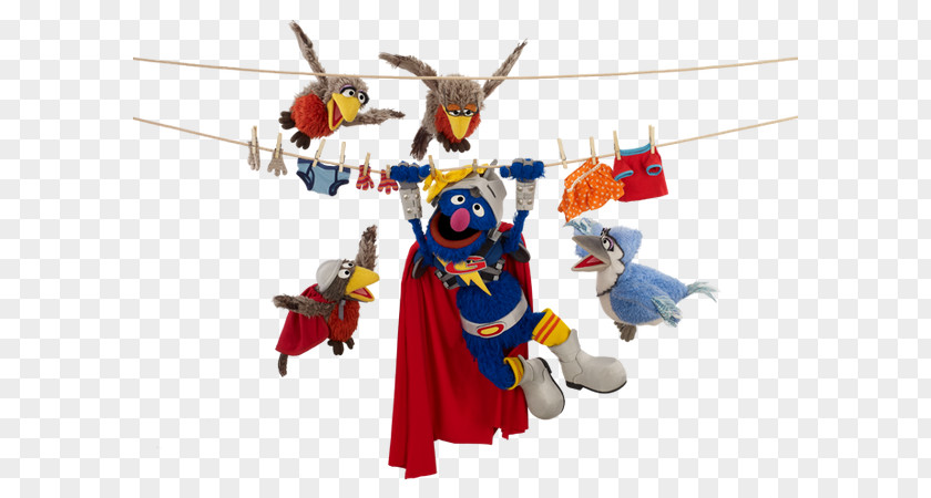 Super Grover Sesame Street Live Cookie Monster Big Bird Elmo Ernie PNG