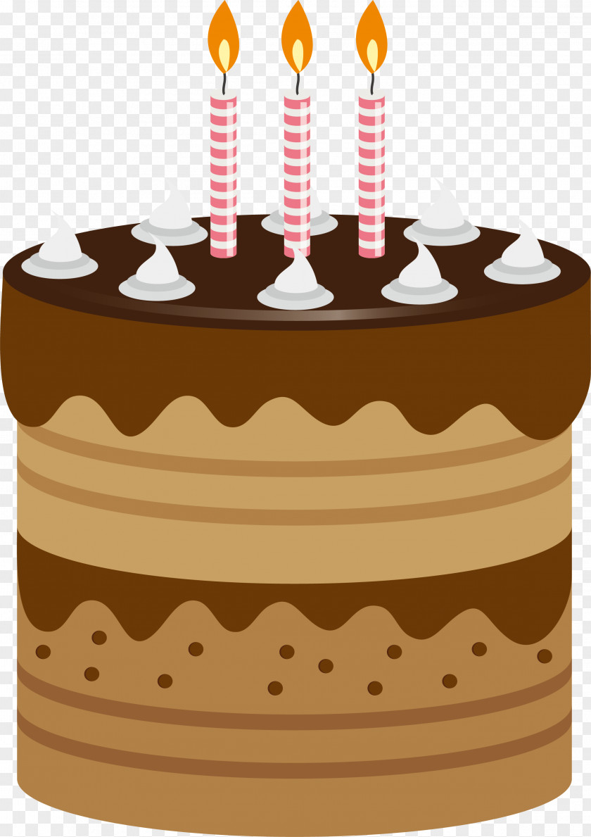Chocolate Chestnut Cake Birthday Torte PNG