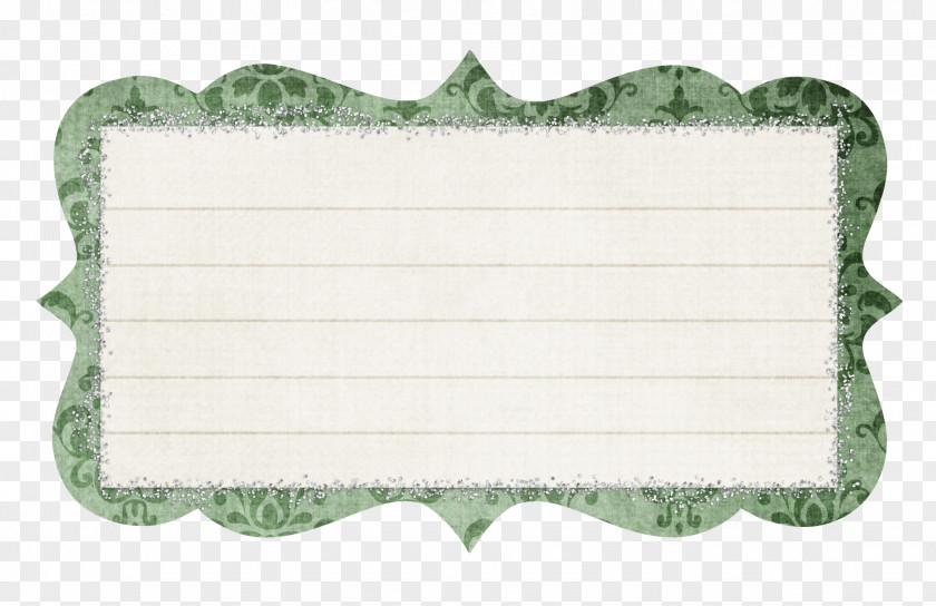 Patterned Green Scroll Shiny Brite Paper Place Mats Rectangle Holiday PNG