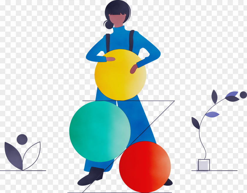 Swiss Ball Balance PNG