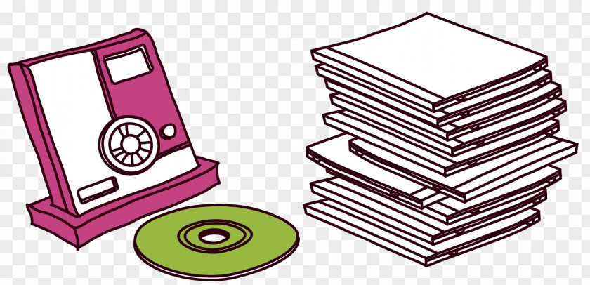 Vector Material CD Player Books Stock Illustration Drawing PNG