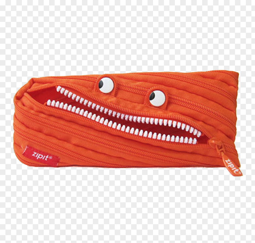 Creative Purse Pencil Case Handbag Zipper Monster Wallet PNG