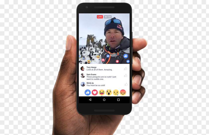 Facebook Reactions Streaming Media Livestream Broadcasting Live PNG