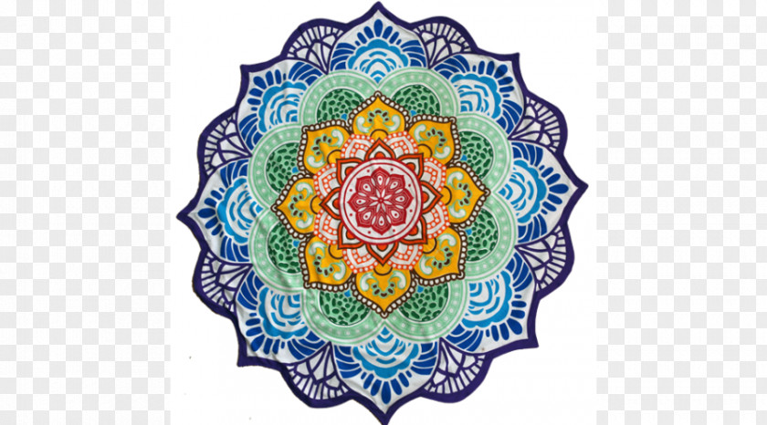 Piknik Chakra Towel Sahasrara Mandala Meditation PNG