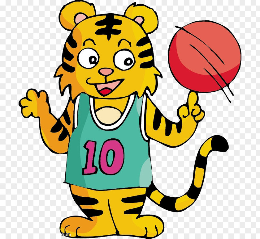 Tiger Basketball Chinese Zodiac PNG