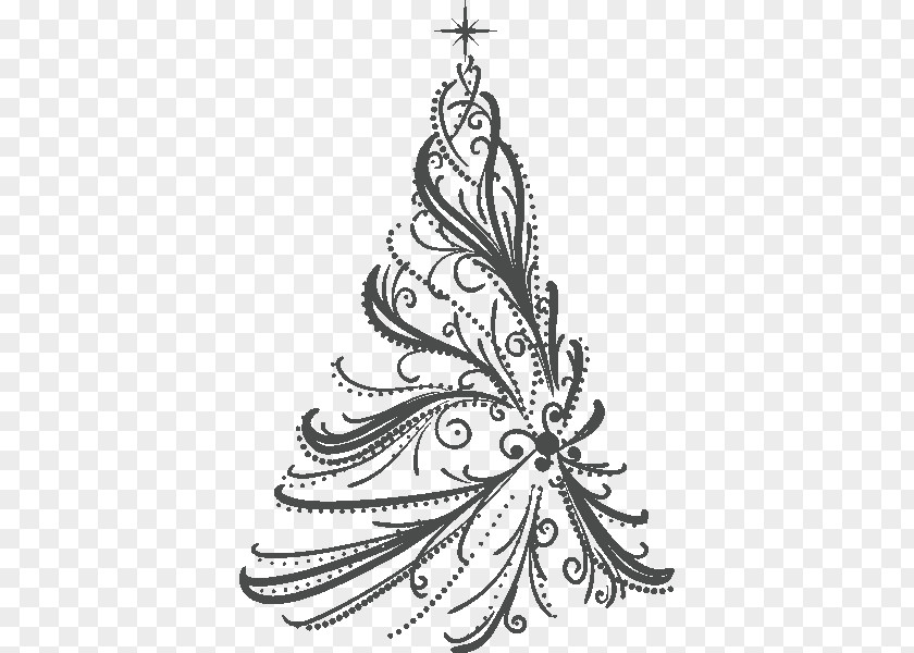 Christmas Tree Vector Graphics Day Drawing Illustration PNG