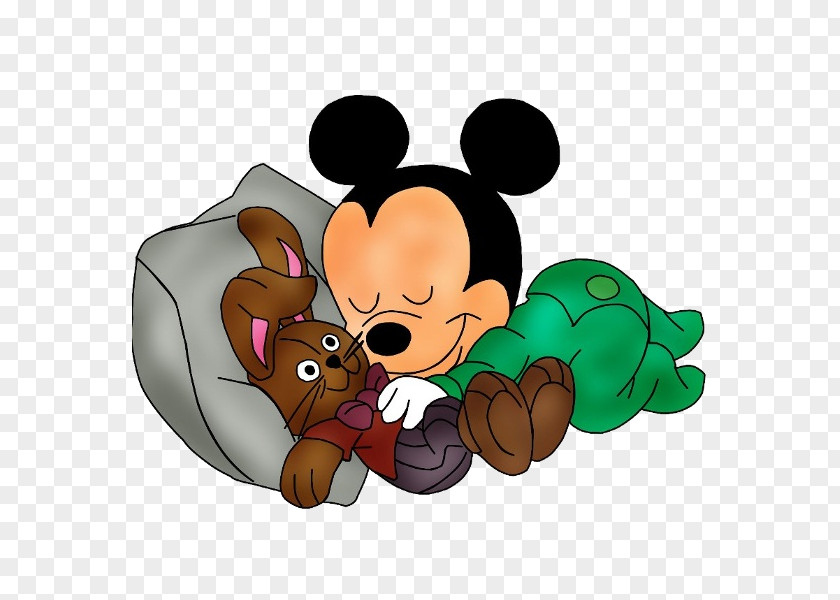 Sleepy Mickey Mouse Minnie Daisy Duck Donald Clip Art PNG