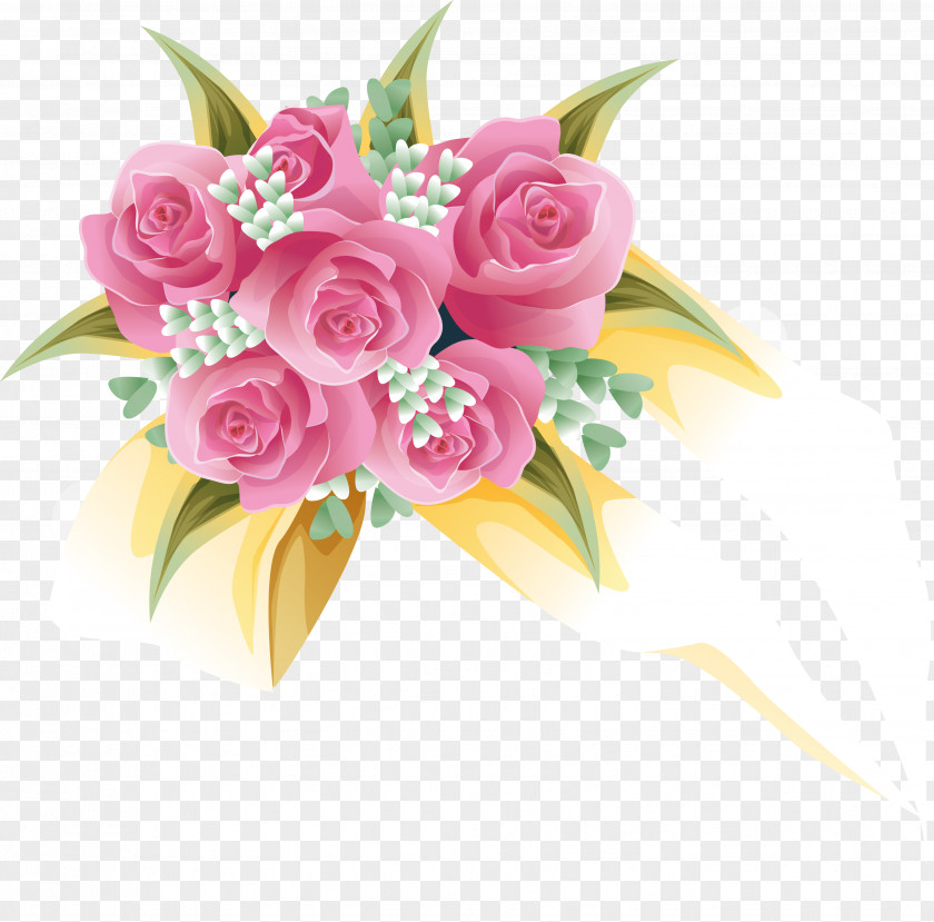 Flower Garden Roses Cut Flowers Bouquet Clip Art PNG