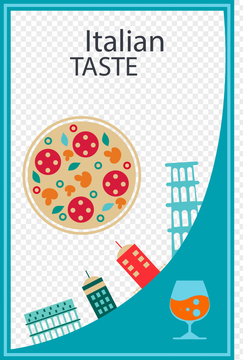 Italy Pizza AI Vector Italian Cuisine Illustration PNG