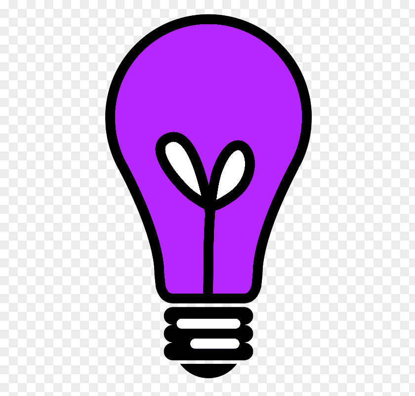 Light Bulb Magenta PNG