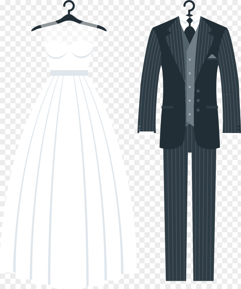 Love Wedding Dress Invitation Tuxedo PNG