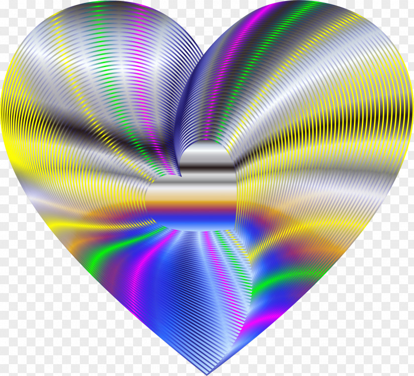 Rainbow Heart Love PNG