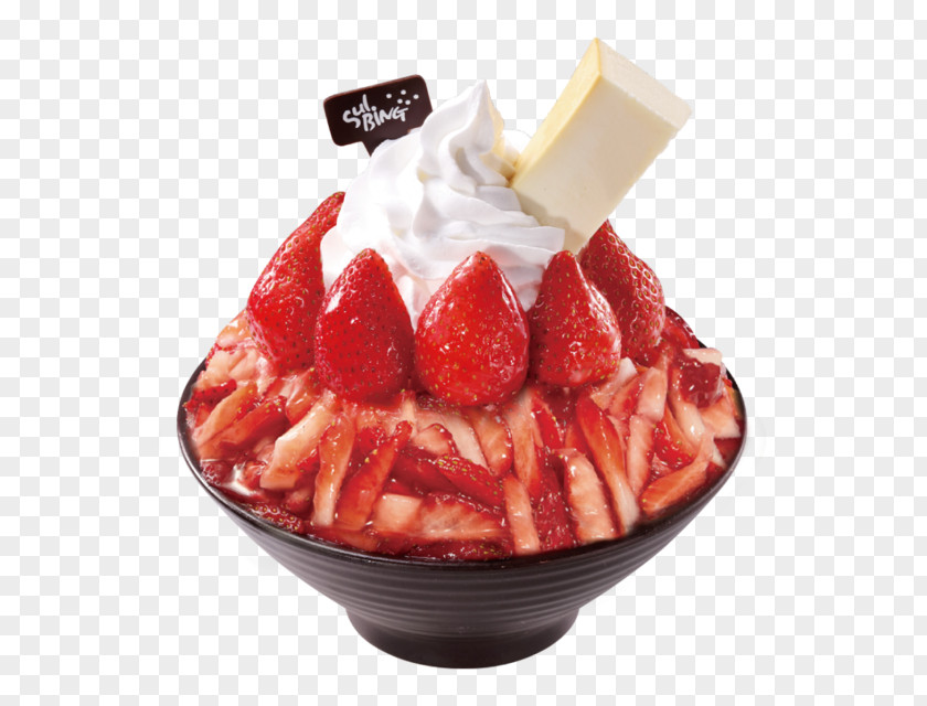 Strawberry Hakata Station Kakigōri SULBING TENJIN ソルビン 天神 博多店 Cheesecake PNG