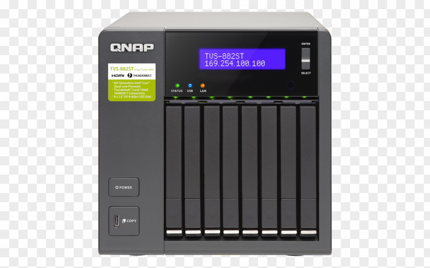 24 Network Storage Systems Intel Core I5 Hard Drives QNAP Systems, Inc. Thunderbolt PNG