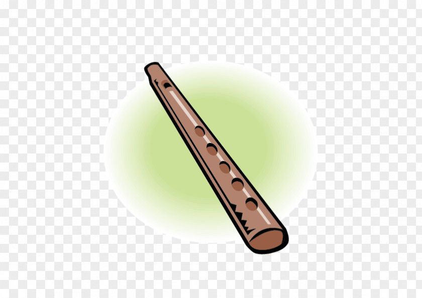 Hand-painted Flute Download PNG