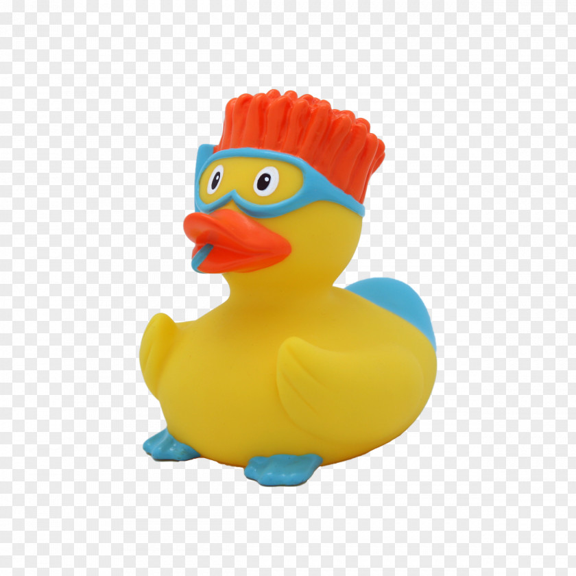 Rubber Duck Snorkeling Toy Natural PNG