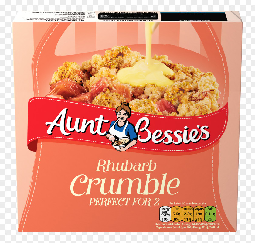 Apple Breakfast Cereal Crumble Crisp Pie Aunt Bessie's PNG