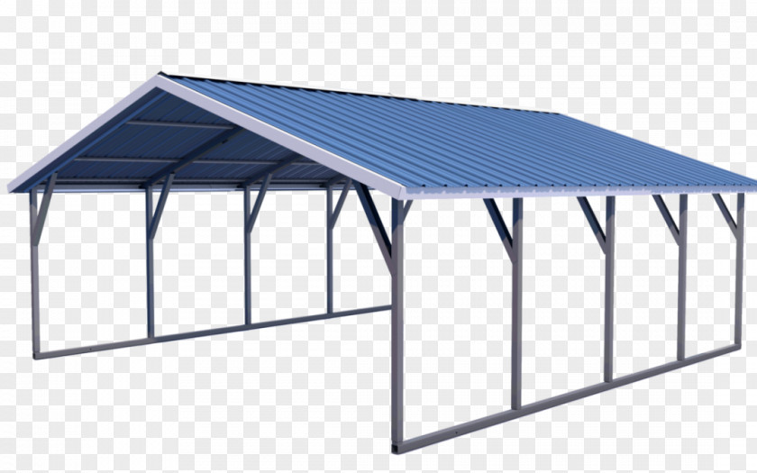 Steel Roof Carport Metal Framing Garage PNG