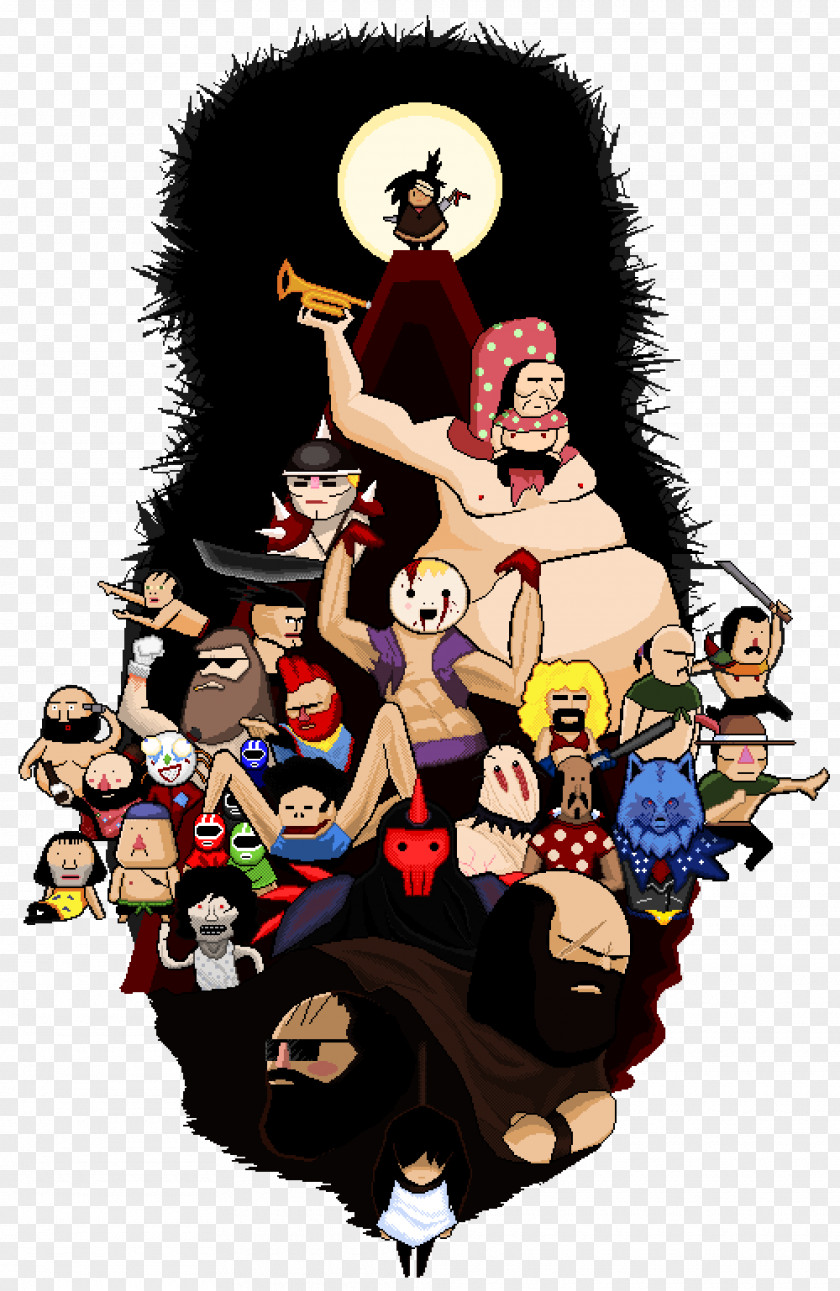 Construct Lisa: The Painful Fan Art Drawing PNG
