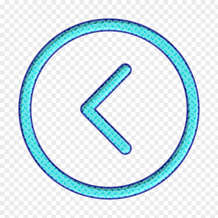 Electric Blue Symbol Arrow Icon Left Chevron PNG