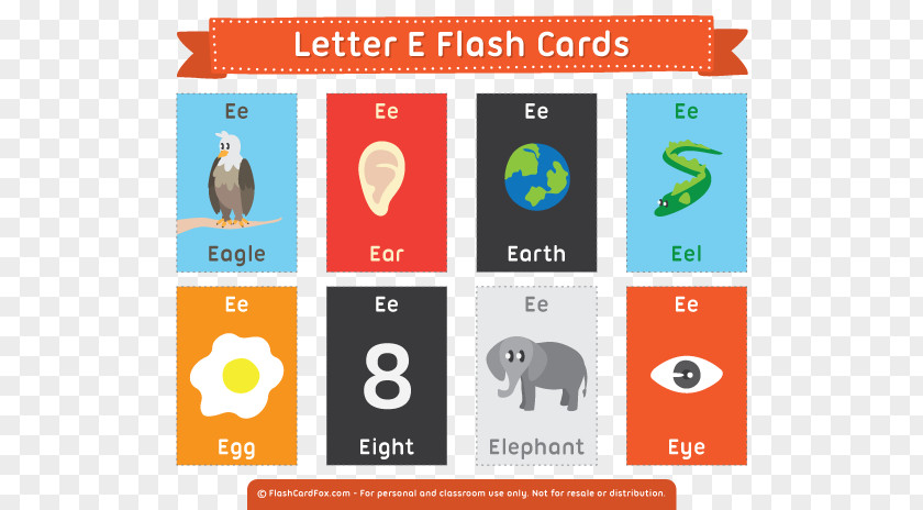 English Alphabet Collection Flashcard Letter E Pre-school PNG