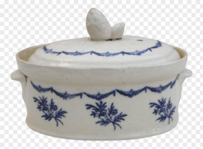 The Blue And White Porcelain Tureen Ceramic Pottery Bowl Faience PNG