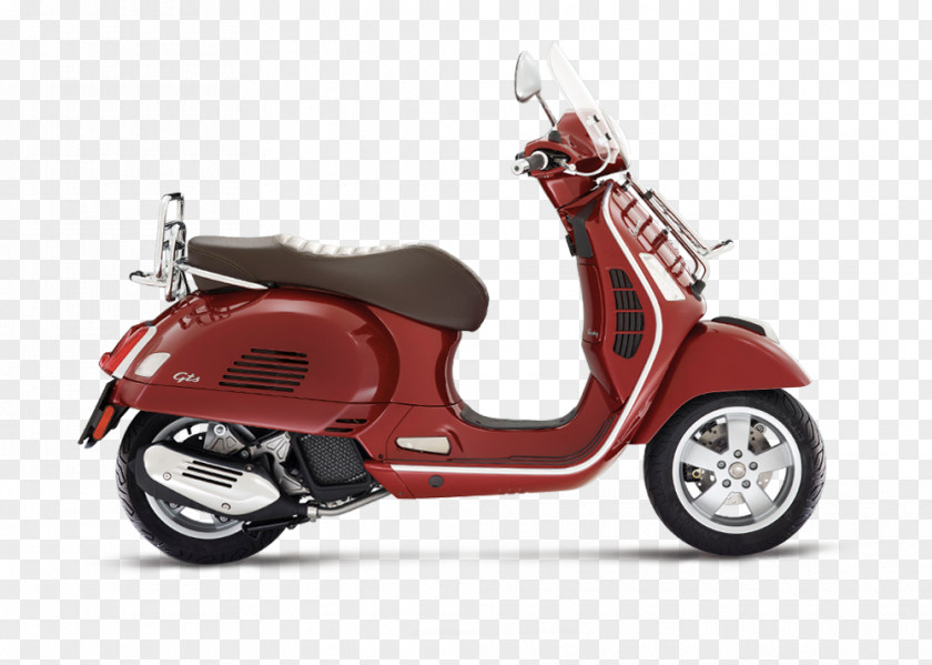 Country Road Piaggio Vespa GTS 300 Super Scooter Touring Motorcycle PNG