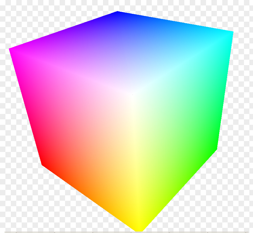 Cube RGB Color Model Space PNG
