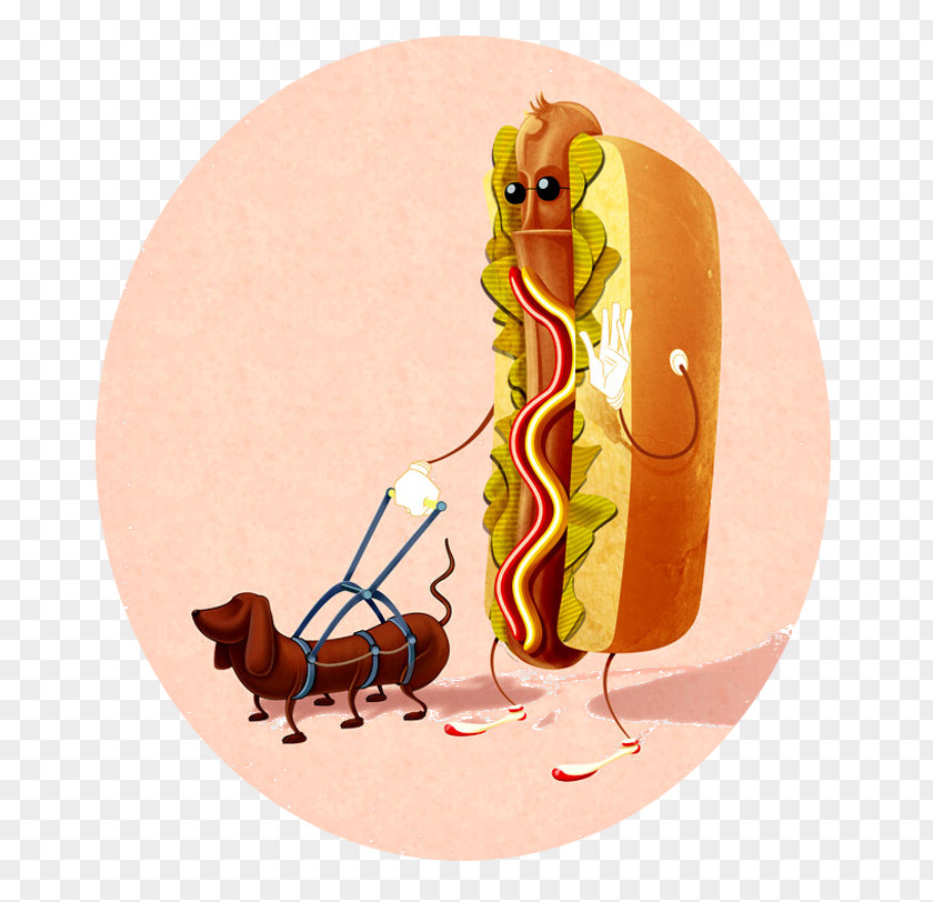 FIG Creative Hot Dog Bread Hamburger Fast Food Advertising Creativity PNG