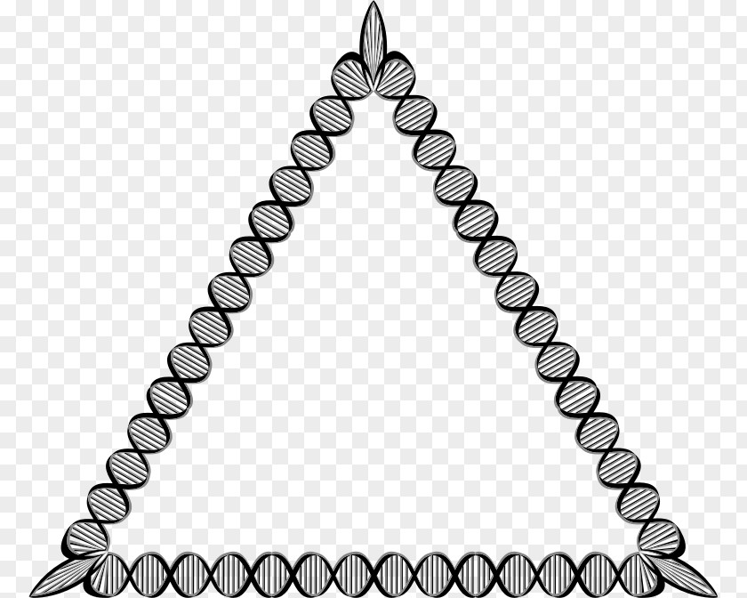 Triangle DNA Line Point PNG