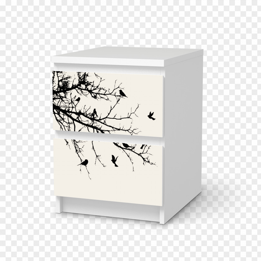 Bird Tree Wall Decal Label PNG