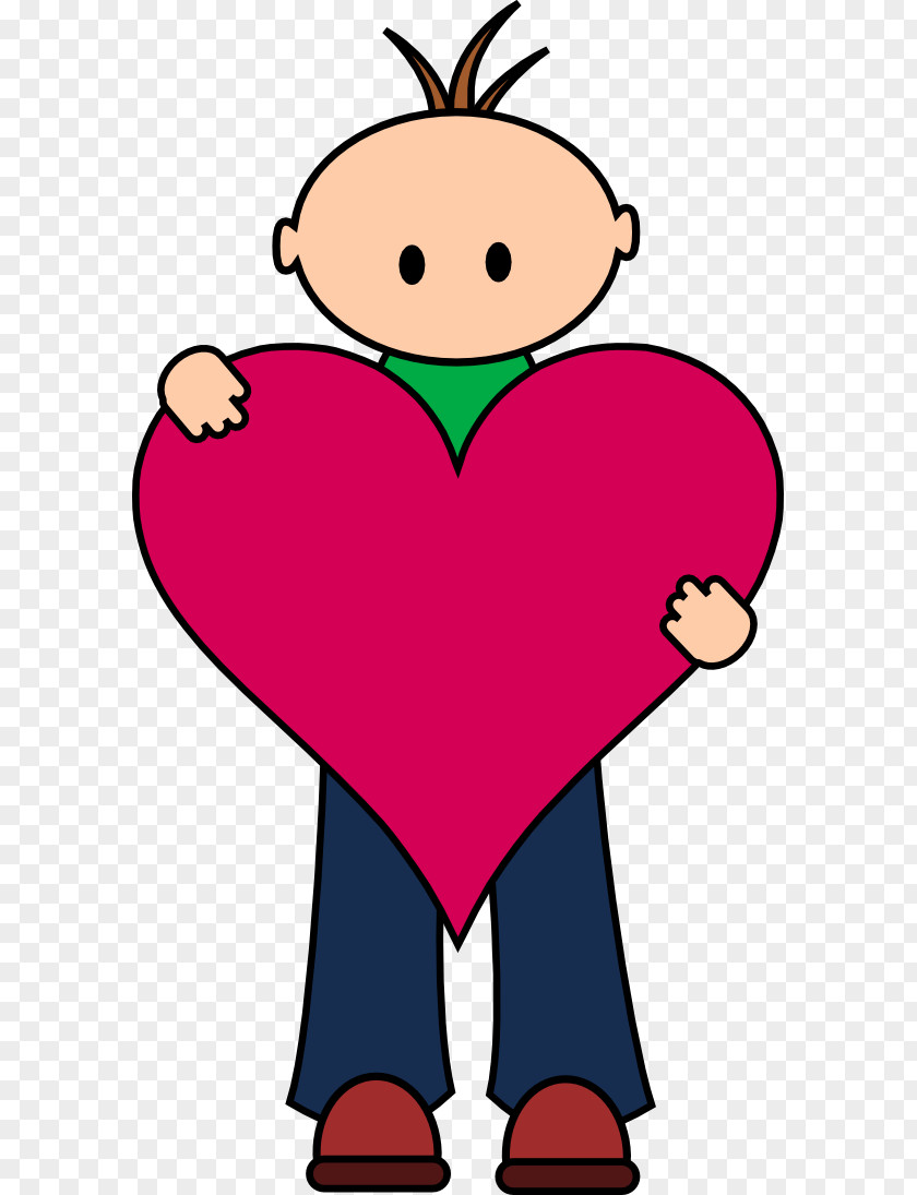 Boy Heart Cliparts Digital Stamp Valentines Day Free Content Clip Art PNG