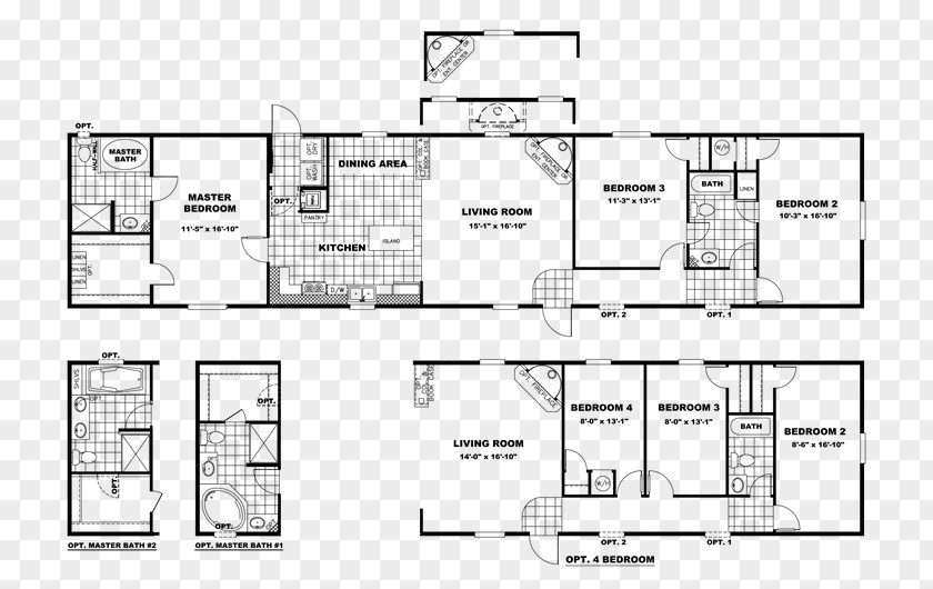 House Floor Plan Southeast Texas Covington Mobile Home PNG