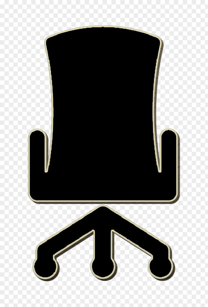 Office Chair Icon Art PNG