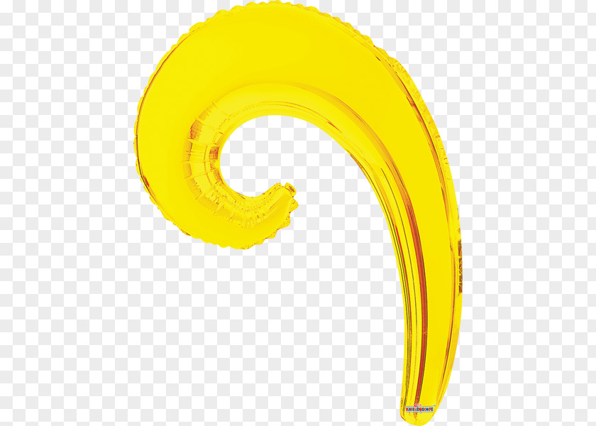 Yellow Wave Toy Balloon Spiral Circle Shape PNG