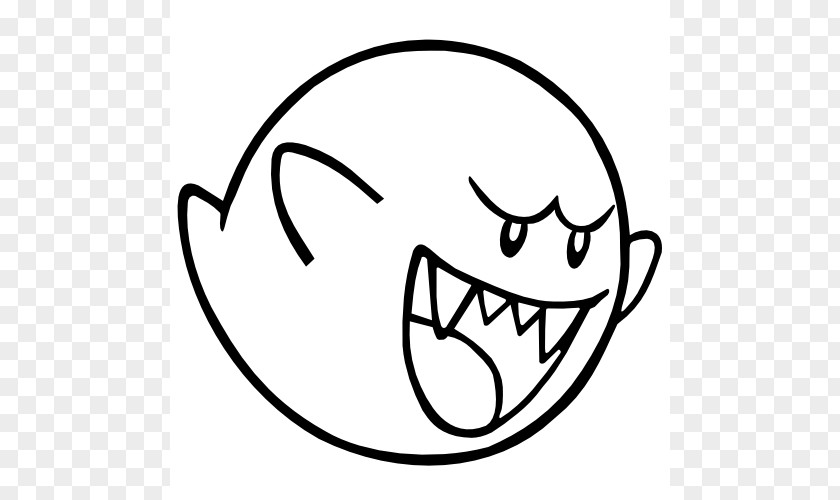 King Boo Coloring Pages Super Mario Bros. Wii Bowser PNG