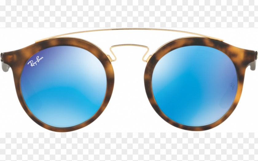 Metal Gradient Shading Ray-Ban RB4226 Sunglasses Round PNG