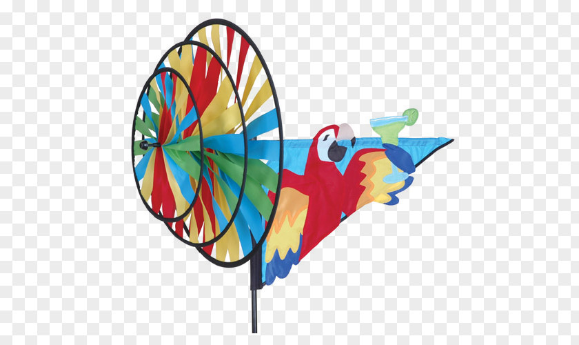Parrot It's Five O'Clock Somewhere Bird Windsock PNG
