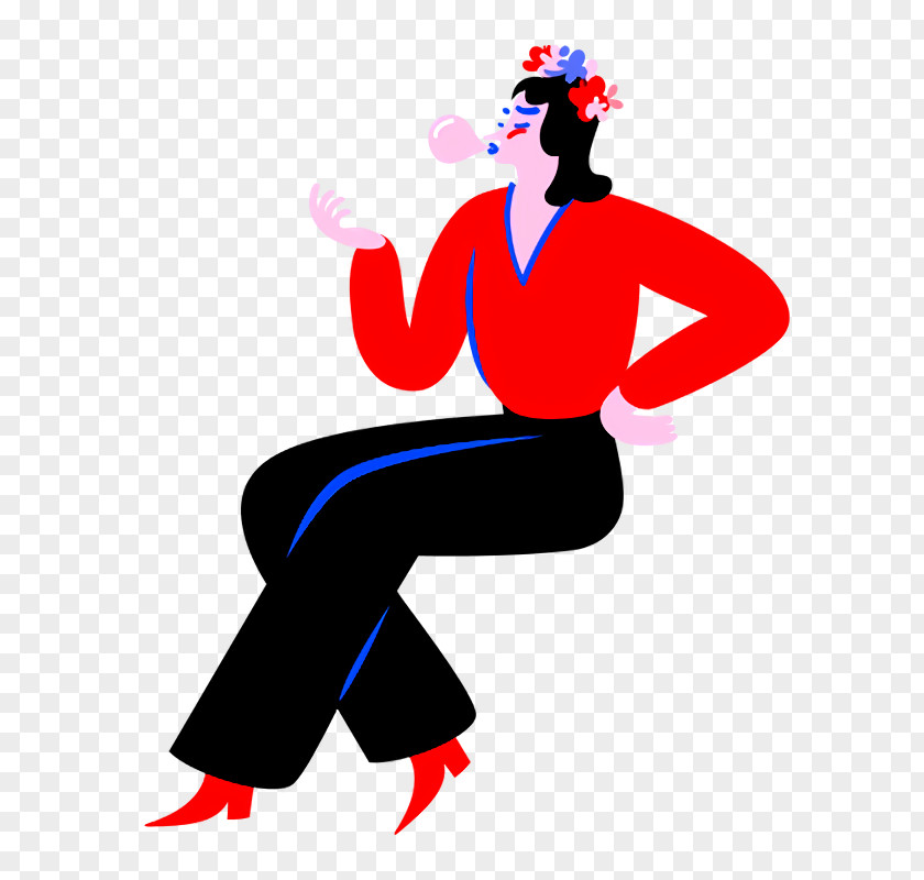 Performing Arts Character Sitting Shoe PNG