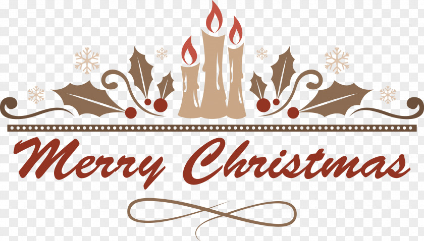Vector Merry Christmas Candle Posters Header Poster PNG