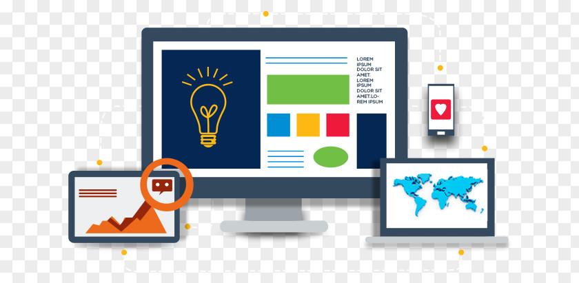 Web Design Development Responsive Application PNG