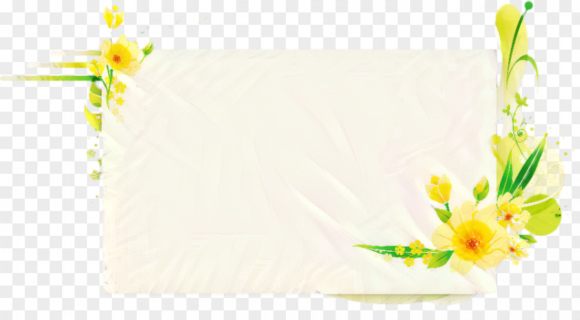 Cut Flowers Paper Background PNG
