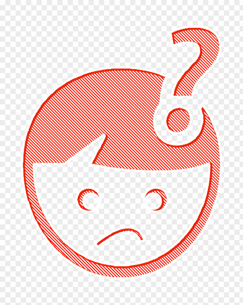 Icon Doubt Doubtful Face PNG