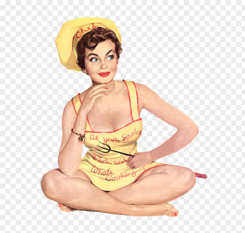 Pin-up Girl Chef Nasi Goreng Retro Style Cooking PNG girl goreng style Cooking, cooking clipart PNG