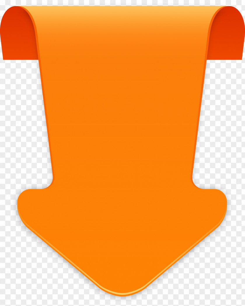 Vector Orange Arrow Angle Font PNG