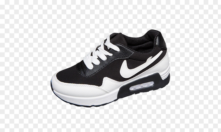 Black Nike Air Shoes Sneakers Skate Shoe White PNG
