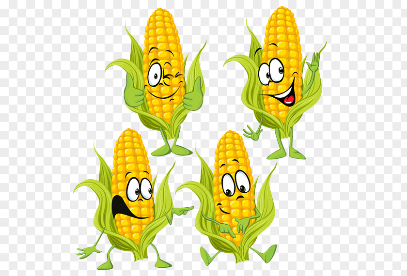Corn Expression Bag Maize Royalty-free Cartoon Sweet PNG
